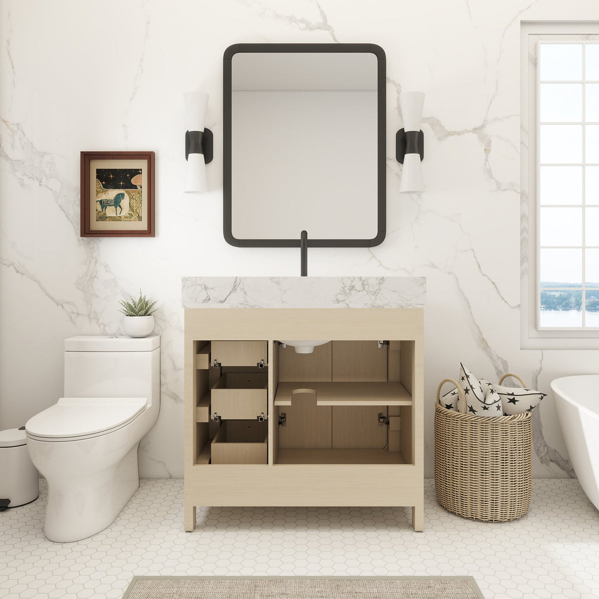 Canyon 36" Heirloom Wheat single sink vanity
