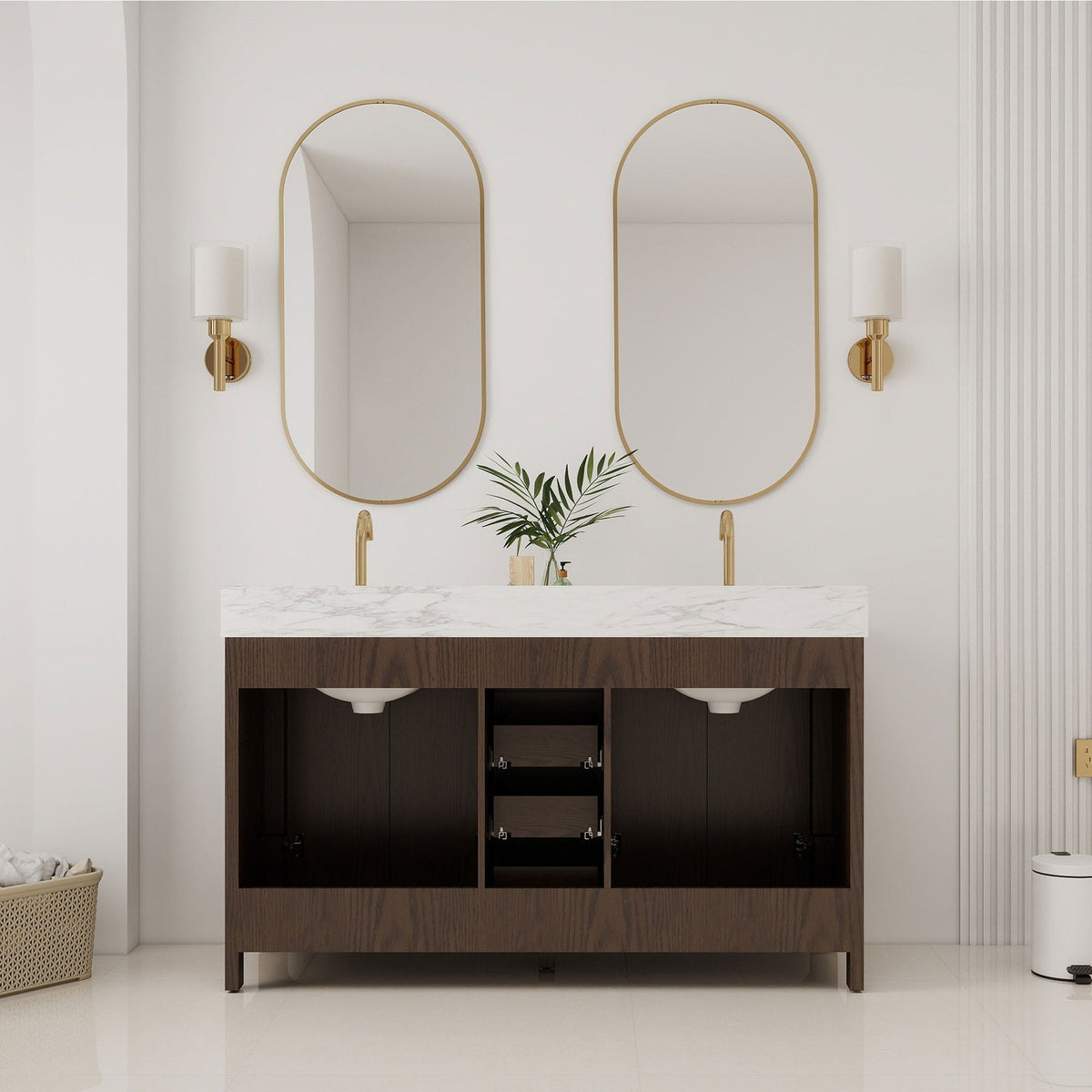 Canyon 60" Sable double sink vanity
