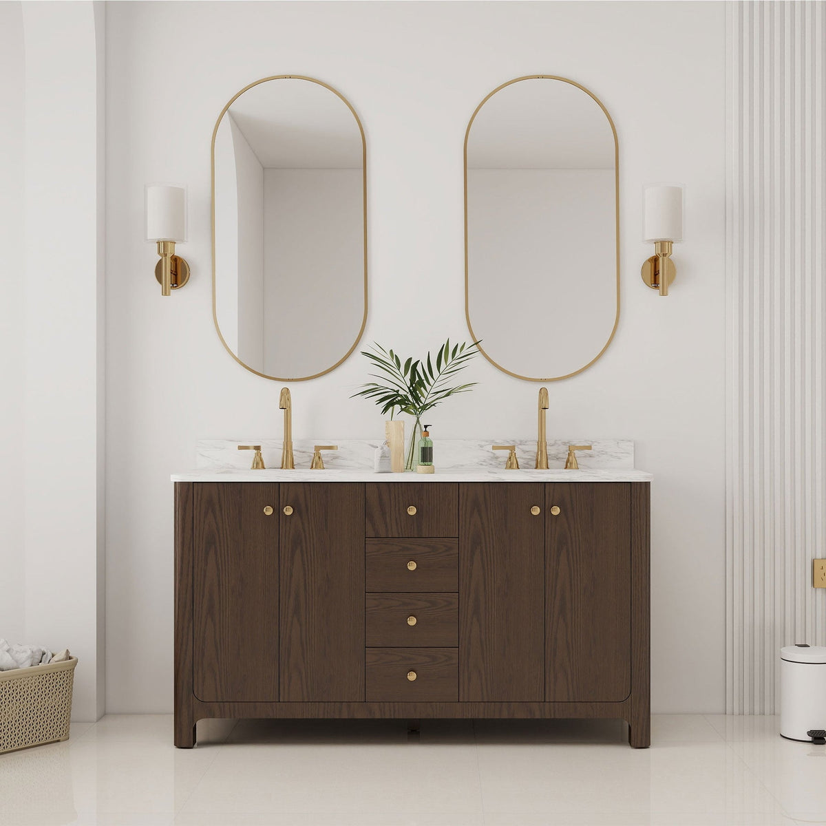 Canyon 60" Sable double sink vanity