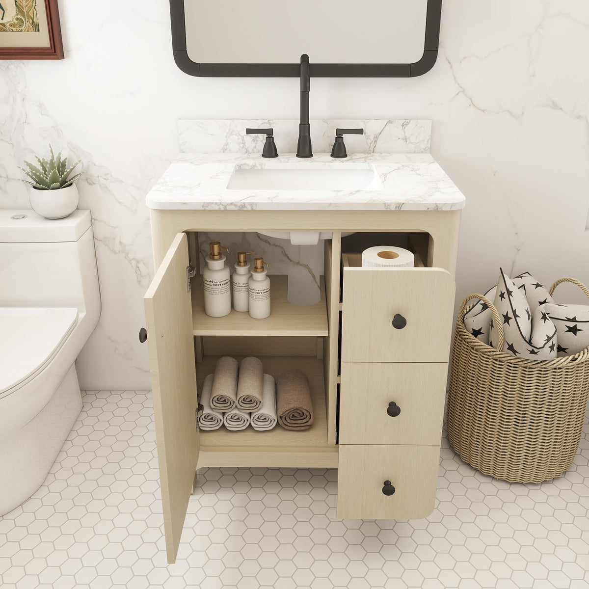 Canyon 30" Heirloom Wheat single sink vanity