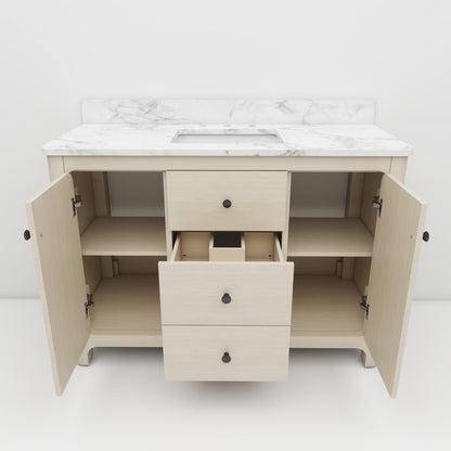 Canyon 48" Heirloom Wheat single sink vanity