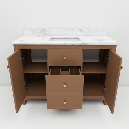 Canyon 48" Cinnamon Oak single sink vanity