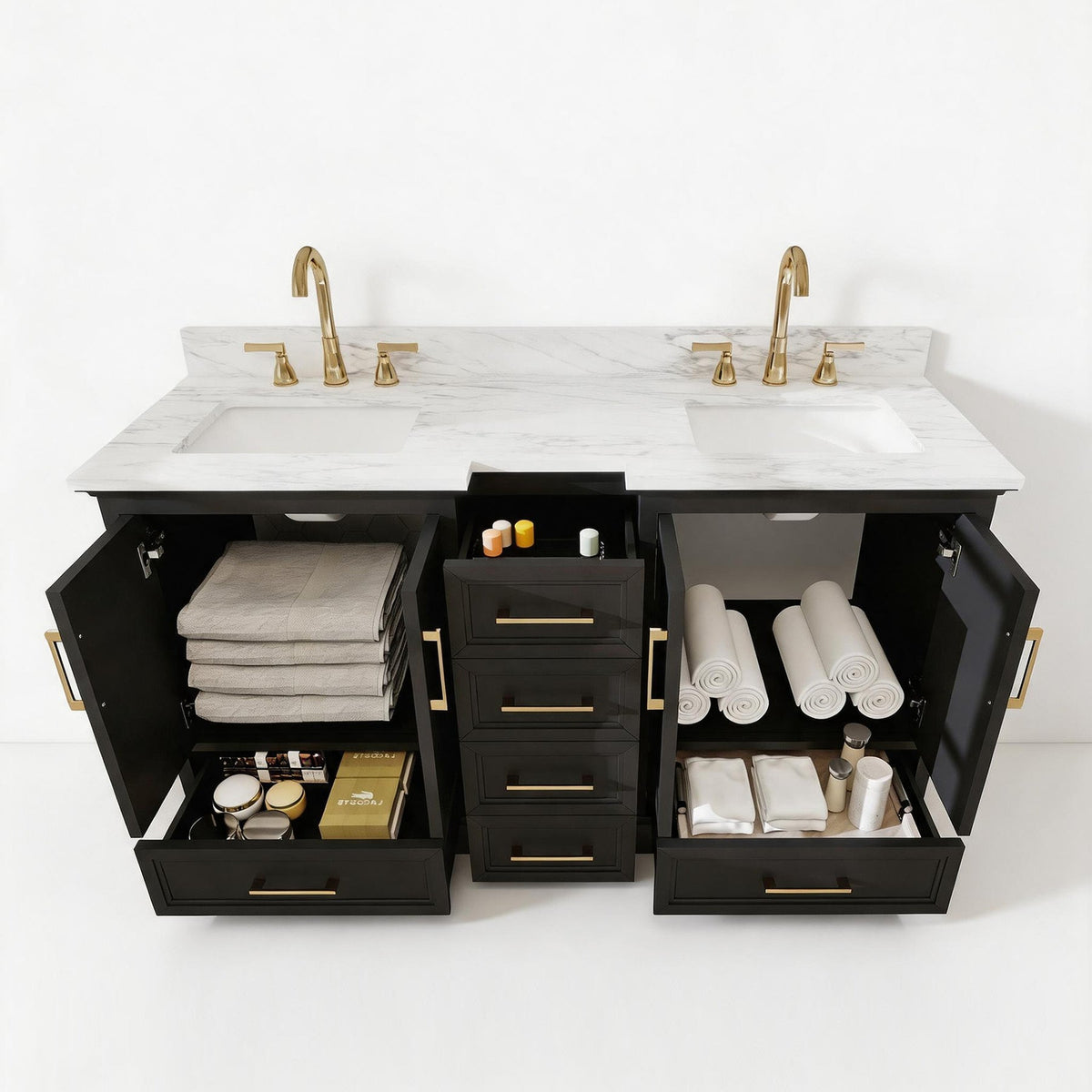 Nobilis 60" Matte Black Vanity