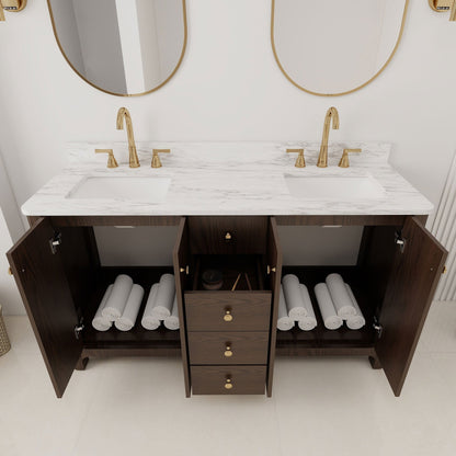 Canyon 60" Sable double sink vanity