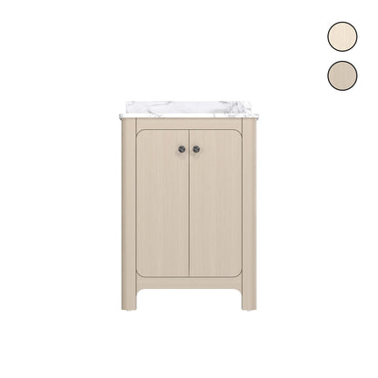 Canyon 24" Heirloom Wheat single sink vanity with quartz engineered stone top