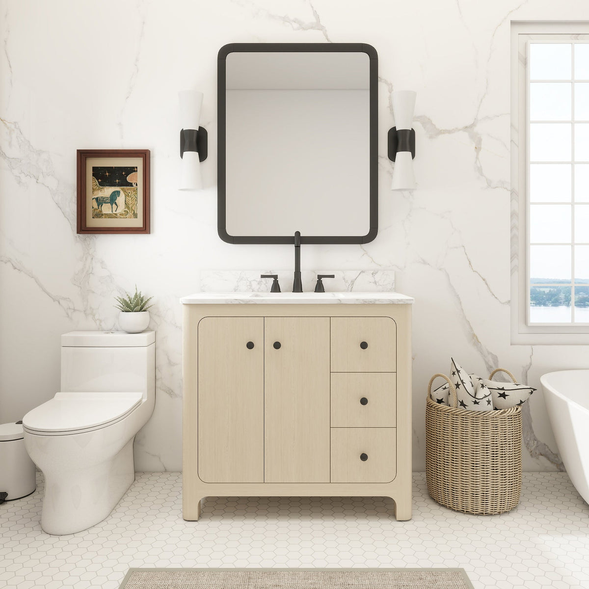 Canyon 36" Heirloom Wheat single sink vanity