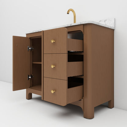 Canyon 36" Cinnamon Oak single sink vanity