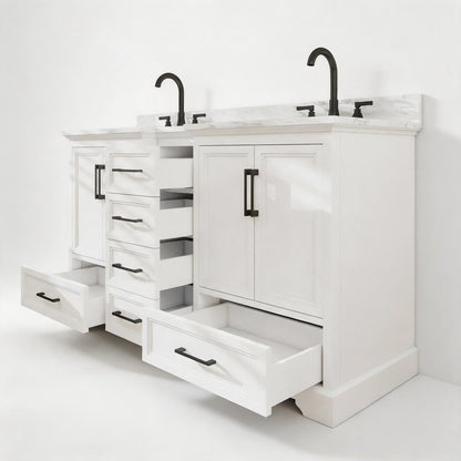 Nobilis 60" Ivory White Vanity
