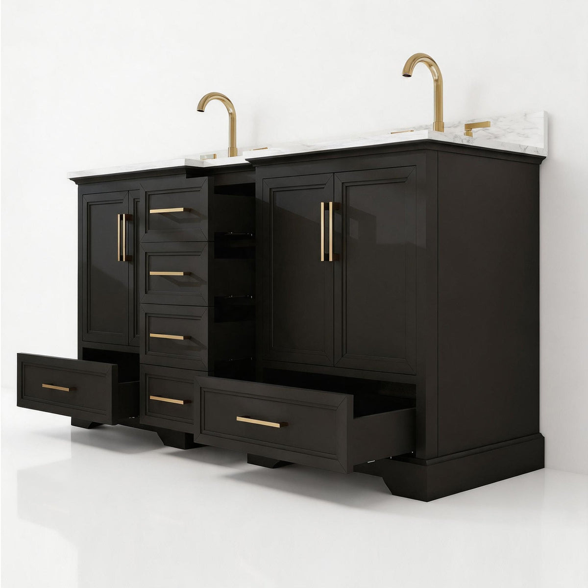 Nobilis 60" Matte Black Vanity
