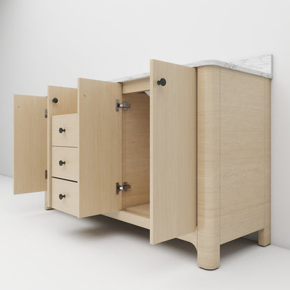 Canyon 60" Light Oak double sink vanity