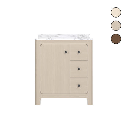 Canyon 30" Heirloom Wheat single sink vanity with quartz engineered stone top
