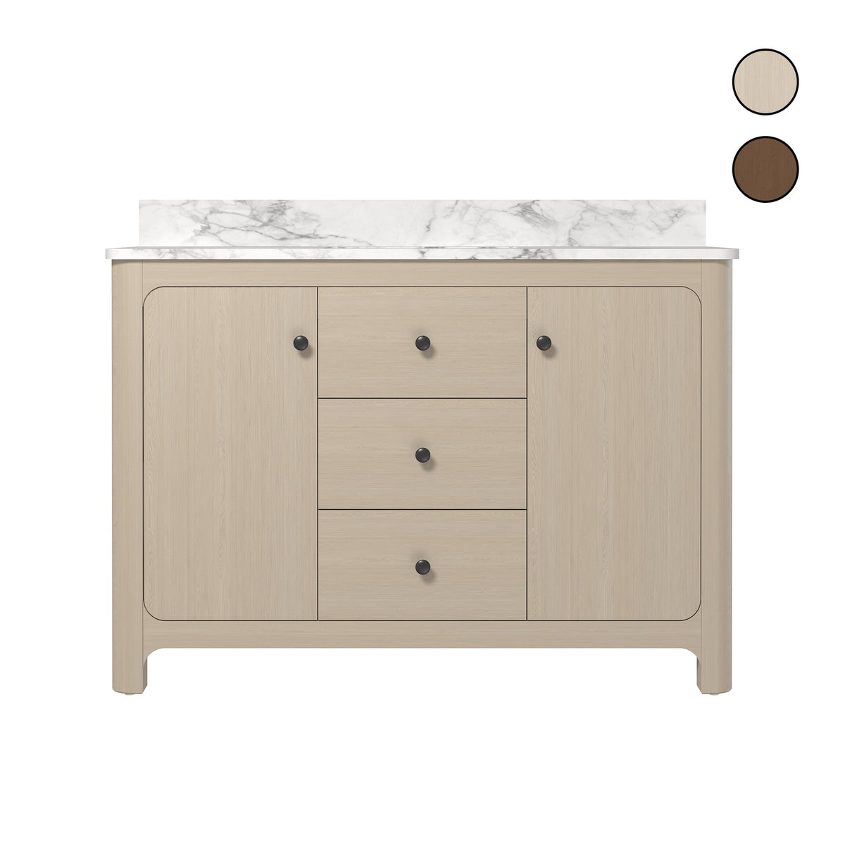 Canyon 48" Heirloom Wheat single sink vanity with quartz engineered stone top