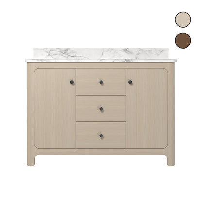 Canyon 48" Heirloom Wheat single sink vanity with quartz engineered stone top