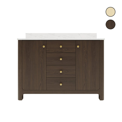 Canyon 48" Sable single sink vanity with quartz engineered stone top