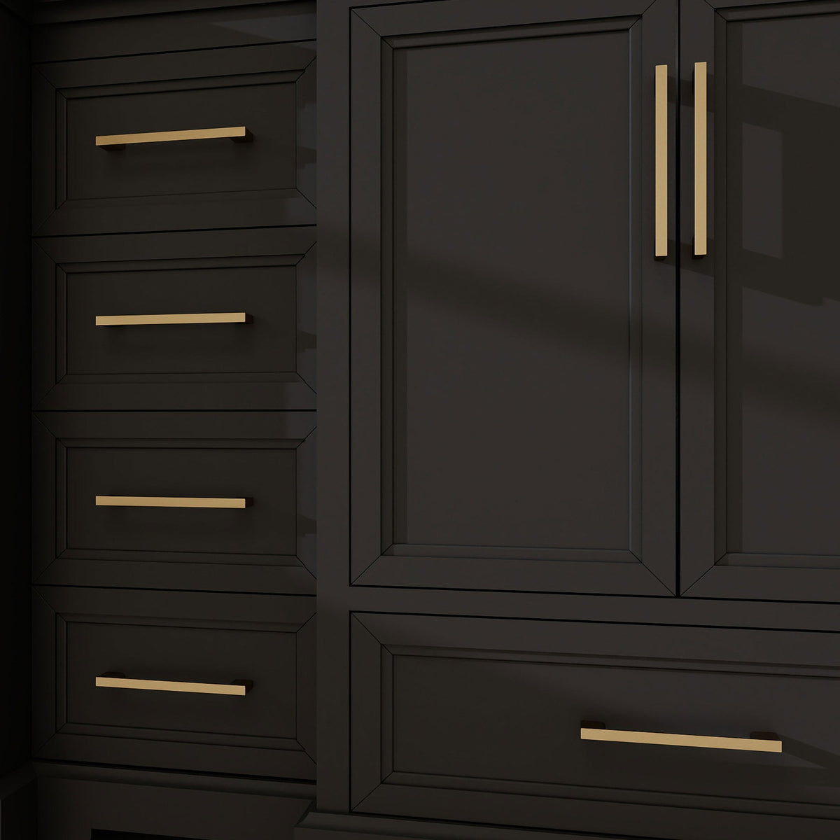 Nobilis 60" Matte Black Vanity