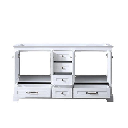 60" Lexora Dukes White Vanity Cabinet Only