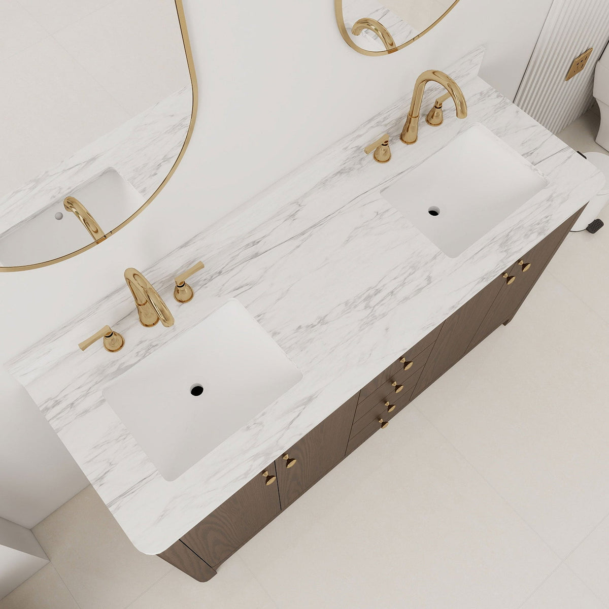 Canyon 60" Sable double sink vanity