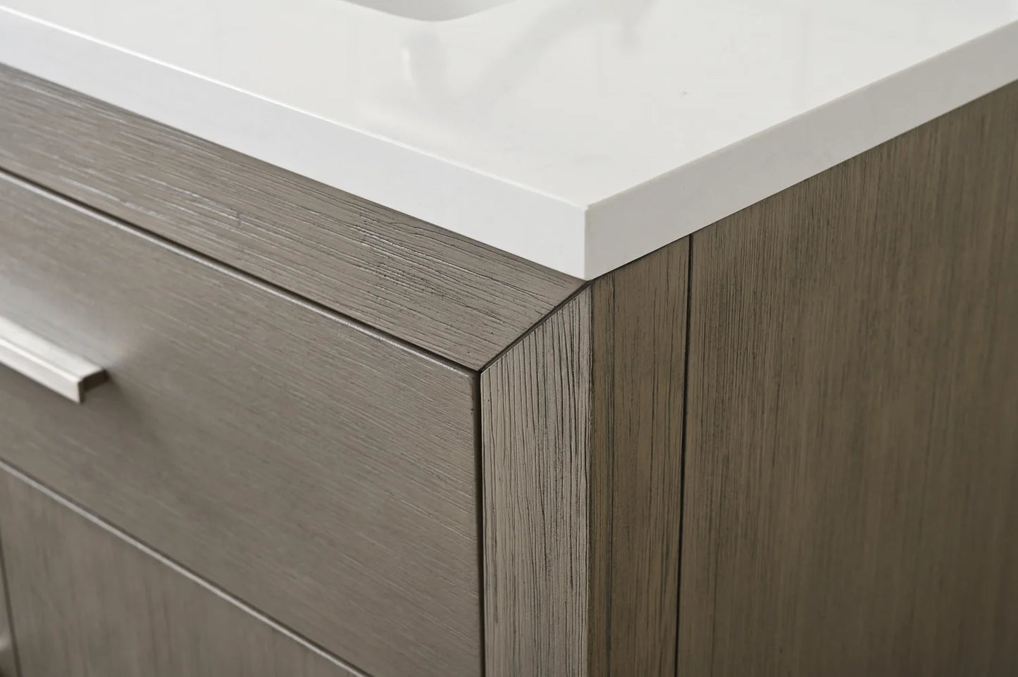 Springs 30" Inch Heritage Grey Oak Vanity with Quartz Top