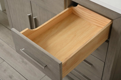 Springs 42" Inch Heritage Grey Single Sink Vanity with Quartz Top