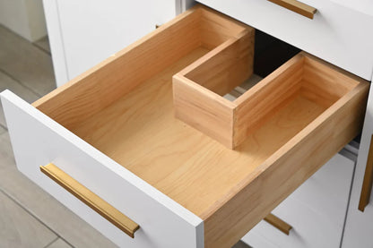 Springs 48" Inch White Single Sink Vanity with Quartz Top