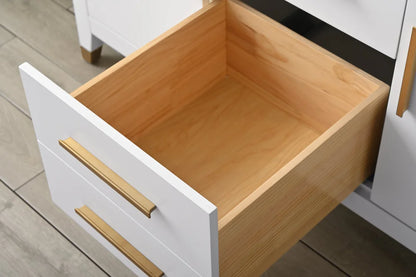 Springs 48" Inch White Single Sink Vanity with Quartz Top