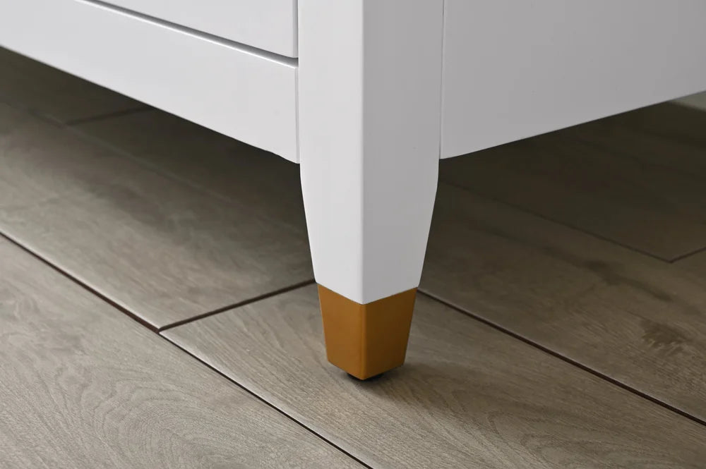 Springs 48" Inch White Single Sink Vanity with Quartz Top