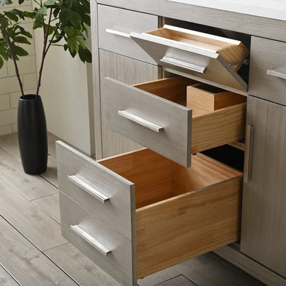 Springs 48" Inch Heritage Grey Single Sink Vanity with Quartz Top