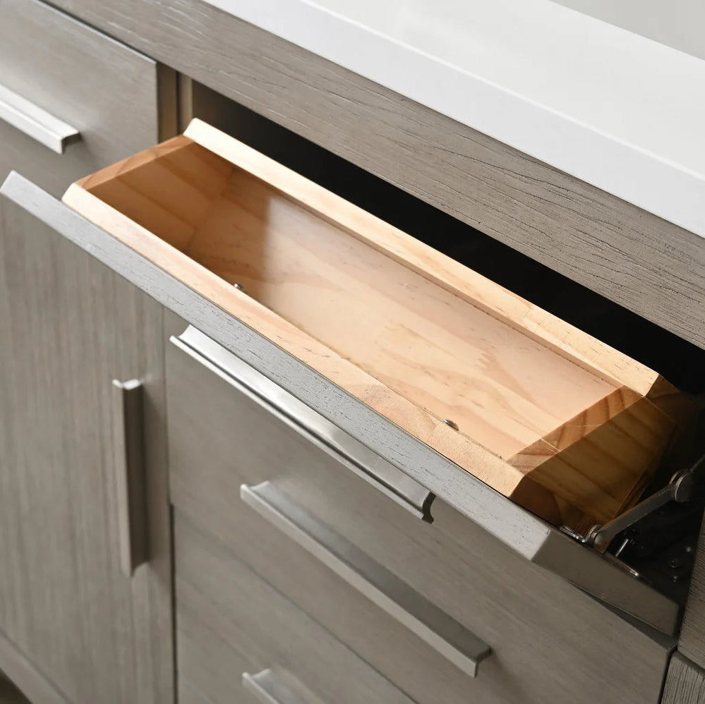 Springs 48" Inch Heritage Grey Single Sink Vanity with Quartz Top