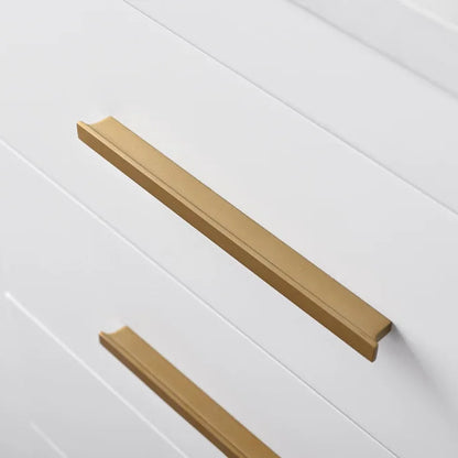 Springs 60" Inch White Double Sink Vanity with Quartz Top