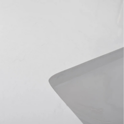 Springs 60" Inch White Double Sink Vanity with Quartz Top