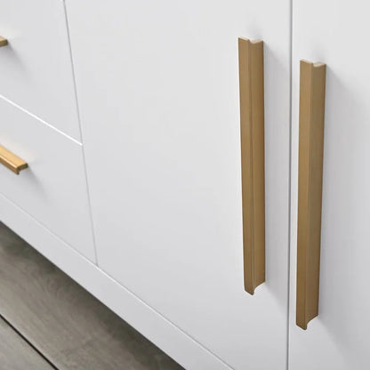 Springs 60" Inch White Single Sink Vanity with Quartz Top