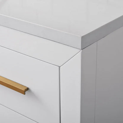 Springs 60" Inch White Single Sink Vanity with Quartz Top