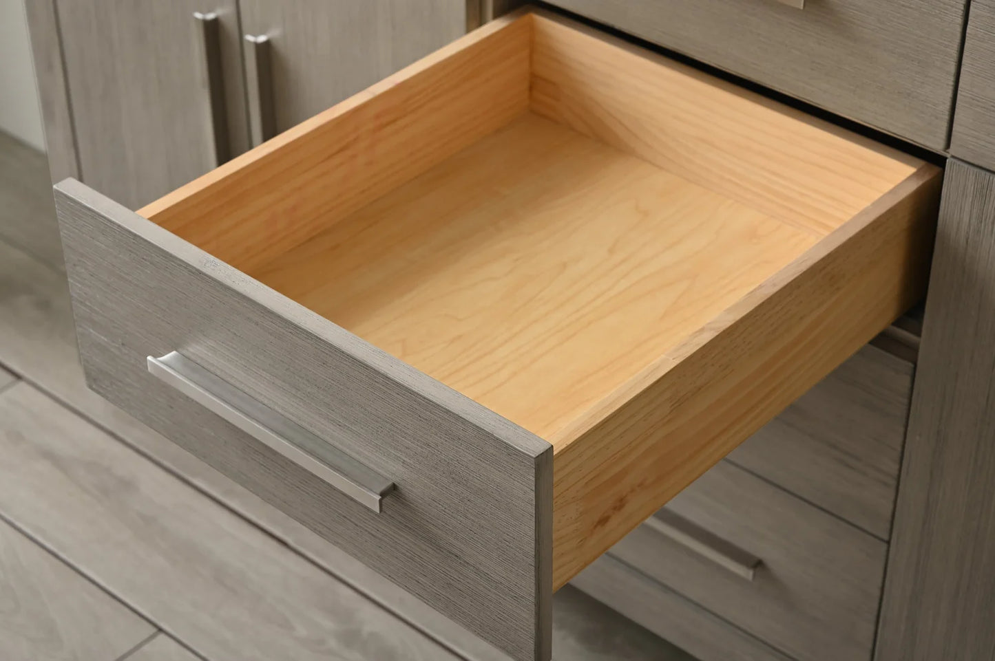 Springs 72" Inch Heritage Grey Double Sink Vanity with Quartz Top