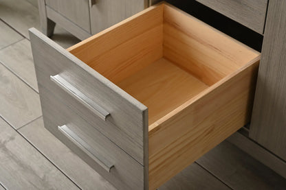 Springs 72" Inch Heritage Grey Double Sink Vanity with Quartz Top