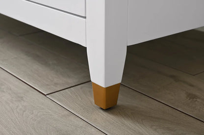 Springs 72" Inch White Double Sink Vanity with Quartz Top